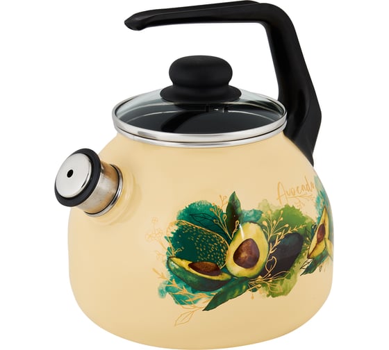 Чайник appetite эмалированная сталь 3 л со свистком Avocado С2717.3П*123