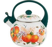 Чайник appetite эмалированная сталь 2 л со свистком Orange fruit FT7-OR