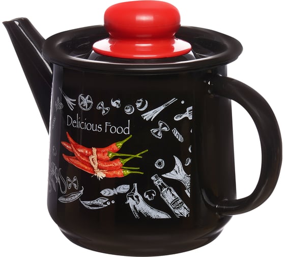 Чайник appetite эмалированная сталь 1 л без свистка Chilli TM 1с202с