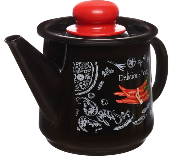 Чайник appetite эмалированная сталь 1 л без свистка Chilli TM 1с202с