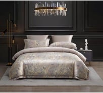 Комплект постельного белья Arya Home Arya Diamond Сатин 2 спальный 200x220 cм Paisley серый 8680943247070