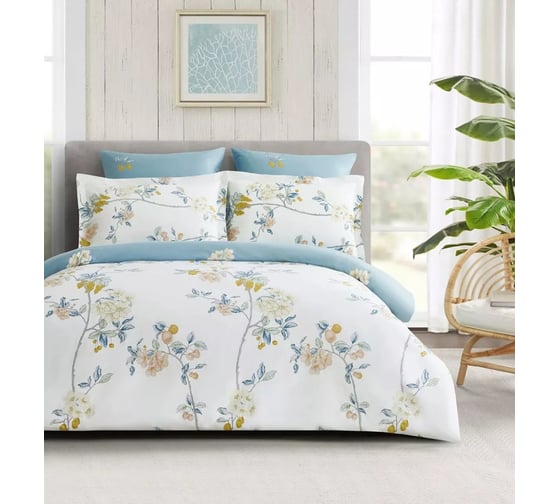 Комплект постельного белья Arya Home Arya Alamode 2 спальный 200x220 cм Harvest светло-голубой 8680943244055