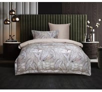 Комплект постельного белья Arya Home Arya Diamond Сатин 2 спальный 200x220 cм Tori серый 8680943247087