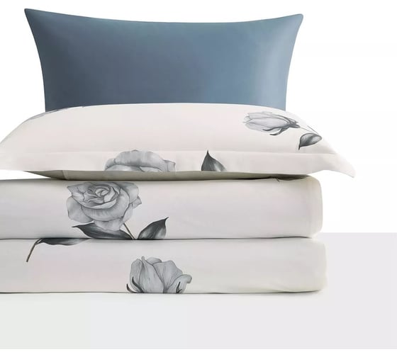 Комплект постельного белья Arya Home Arya Alamode Семейный 160x220 cм Dawn темно-синий 8680943244239