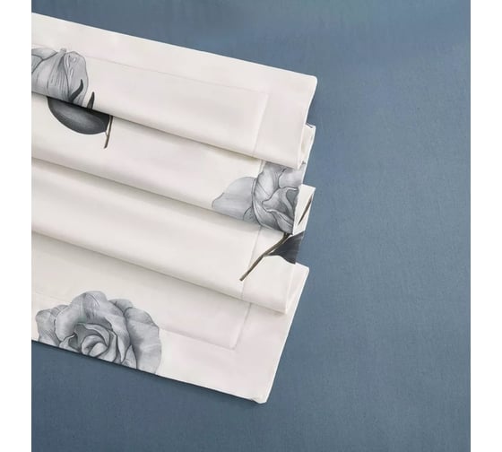 Комплект постельного белья Arya Home Arya Alamode Семейный 160x220 cм Dawn темно-синий 8680943244239
