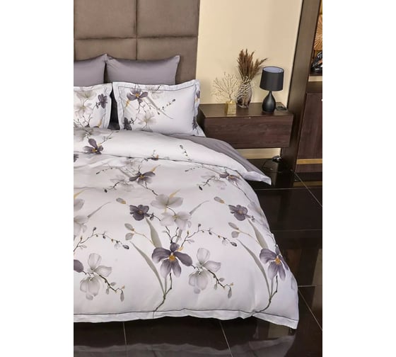 Комплект постельного белья Arya Home Arya Exclusive 1.5 спальный 160x220 cм Gardenia серый, белый 8680943210081 1