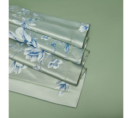 Комплект постельного белья Arya Home Arya Majestik Бамбук 2 спальный 200x220 cм Malvina зеленый, синий 8680943247520