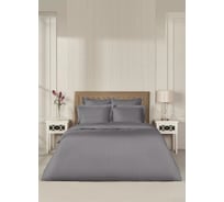 Комплект постельного белья Arya Home Arya Vip из страйп сатина 1.5 спальный 160x220 cм серый 8680943244451