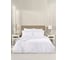 Комплект постельного белья Arya Home Arya Vip из однотонного сатина Семейный 160x220 cм белый 8680943231048 1