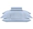 Комплект постельного белья Arya Home Arya Vip из однотонного сатина Семейный 160x220 cм светло-синий 8680943231130 10