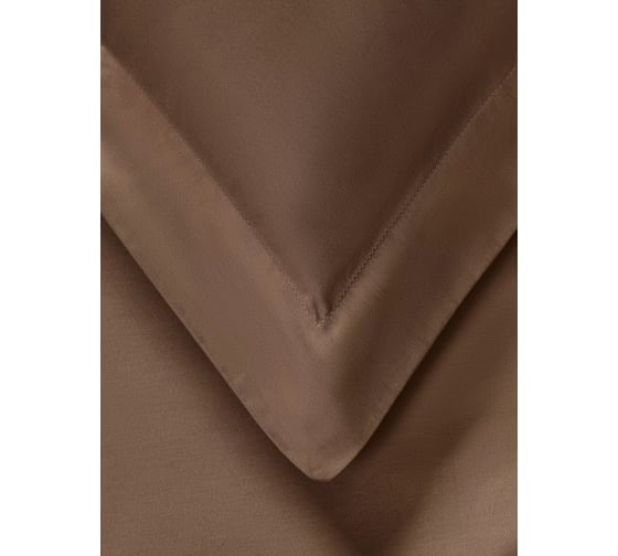 Комплект постельного белья Arya Home Arya Vip из однотонного сатина 1.5 спальный 160x220 cм темно-коричневый 8680943244321