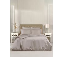 Комплект постельного белья Arya Home Arya Vip из однотонного сатина 1.5 спальный 160x220 cм светло-серый 8680943244277