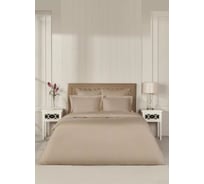Комплект постельного белья Arya Home Arya Vip из страйп сатина 1.5 спальный 160x220 cм бежевый 8680943244437