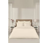 Комплект постельного белья Arya Home Arya Vip из страйп сатина 2 спальный 200x220 cм кремовый 8680943244369