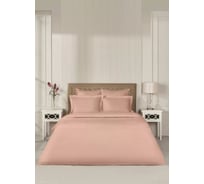 Комплект постельного белья Arya Home Arya Vip из страйп сатина 2 спальный 200x220 cм персиковый 8680943244376