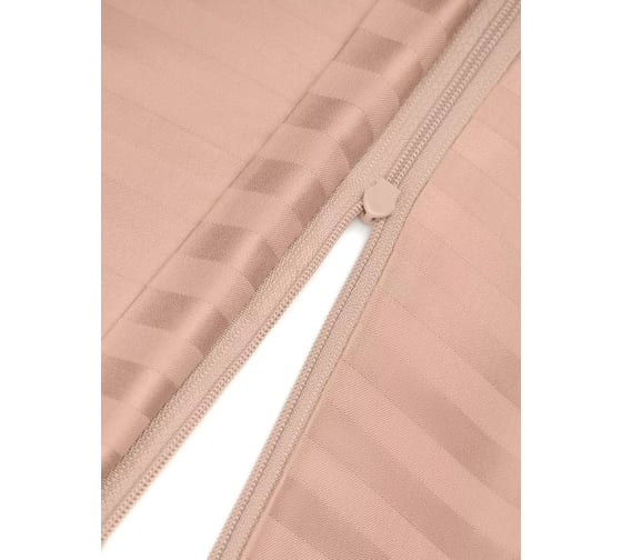 Комплект постельного белья Arya Home Arya Vip из страйп сатина 2 спальный 200x220 cм персиковый 8680943244376