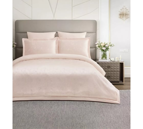 Комплект постельного белья Arya Home Arya Бамбук Tencel 2 спальный 200x220 cм Pretty розовый 8680943247568 1