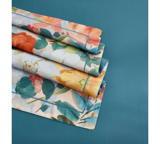 Комплекты постельного белья Arya Home из сатина Arya Exclusive 1.5 спальный 160x220 cм Sunset синий 8680943246929