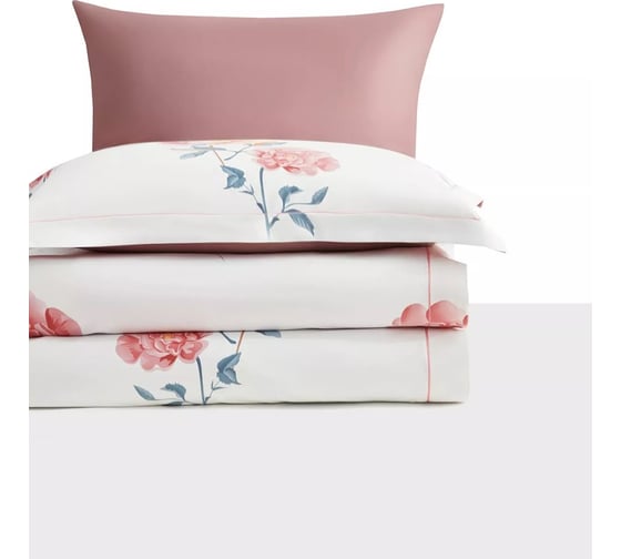 Комплекты постельного белья Arya Home из сатина Arya Exclusive 1.5 спальный 160x220 cм Rainbow белый, розовый 8680943246899
