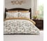 Комплекты постельного белья Arya Home из сатина Arya Exclusive 2 спальный 200x220 cм Cherish белый, светло-коричневый 8680943246981 1
