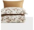Комплекты постельного белья Arya Home из сатина Arya Exclusive 2 спальный 200x220 cм Cherish белый, светло-коричневый 8680943246981 2