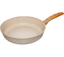 Сковорода Традиция готовить с любовью антипригарное покрытие, литая, 28 см, Ваниль ТВ2281