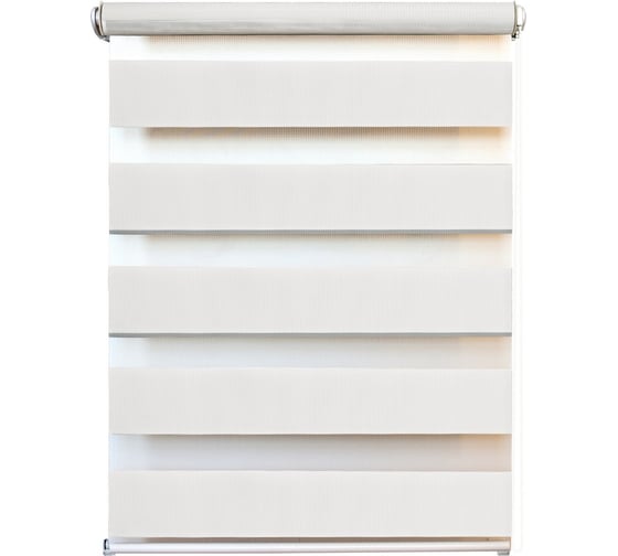 Рулонная штора день-ночь УЮТ КАНЗАС 50х160 см, белый УТ000056335 1