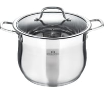Кастрюля Bella Cucina BC-2173 со стеклянной крышкой из нержавеющей стали 28x23 см, 14,5 л 2173-BC