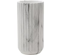 Декоративная ваза Вещицы Рельеф, 95х95х180 мм, мраморный Cha19-M