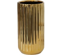 Декоративная ваза Вещицы Рельеф, 125х125х220 мм, золотой Cha20-L