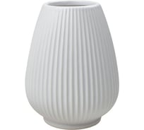 Декоративная ваза Вещицы Рельеф, 155х155х200 мм, белый Cha17-M