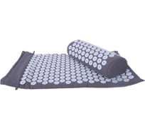 Коврик Arya Home Arya массажный игольчатый аппликатор с подушкой, 68x42-38x15x10, Aurora Серый 8680943223920