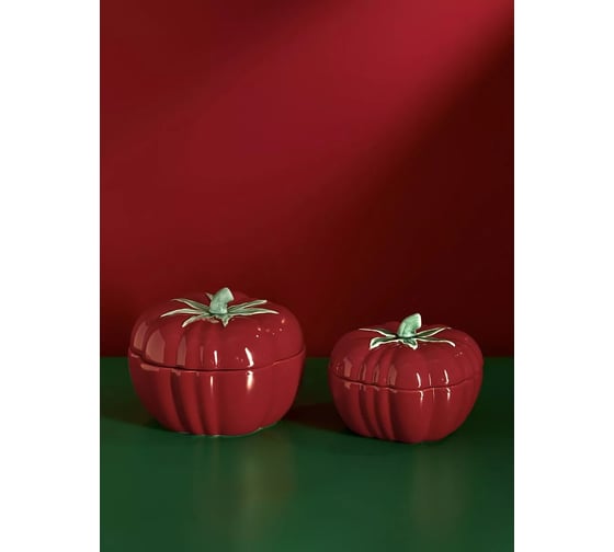Набор кухонных баночек Arya Home Arya Tomato 2 предмета, красный 8680943249142 1