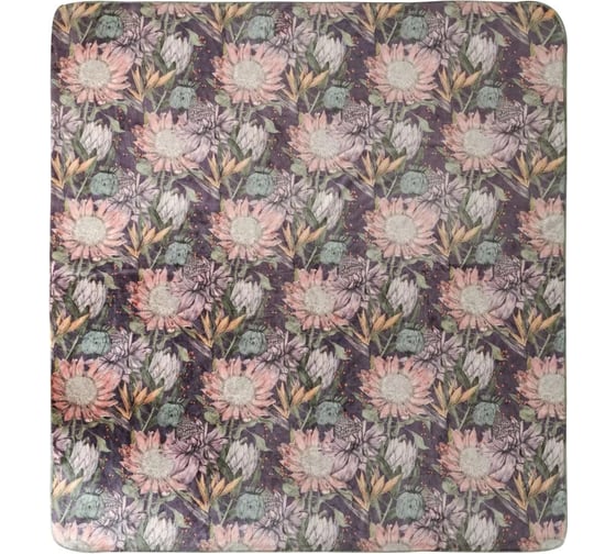 Плед Arya Home Arya Aster с принтом, 150x200, Мультиколор 8680943247223