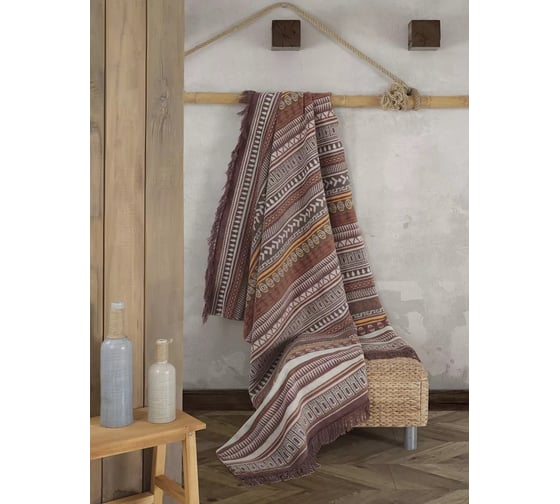 Плед Arya Home Arya Antique Хлопок 150x200 Коричневый 8680943253743 1