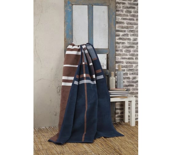 Плед Arya Home Arya Cinnamon Хлопок 150x200 Синий 8680943253729