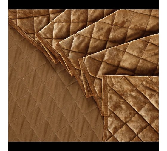Покрывало Arya Home Arya Valentine бархатное, с сумкой, 250x260, коричневый 8680943228635