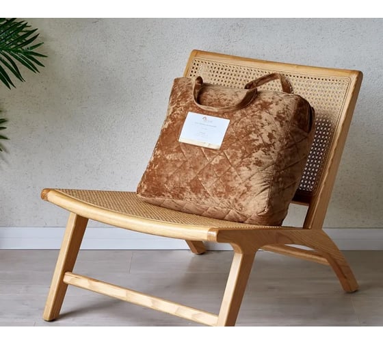 Покрывало Arya Home Arya Valentine бархатное, с сумкой, 250x260, коричневый 8680943228635