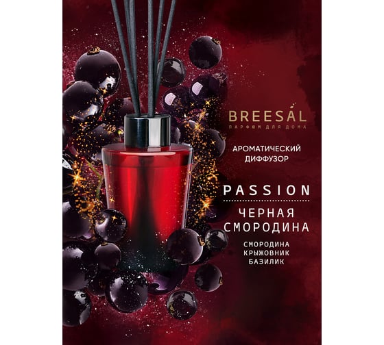 Breesal Ароматический диффузор для дома Passion Черная смородина BR0011