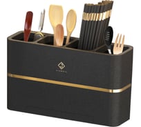 Подставка для столовых приборов, ложек и вилок настольная SHINY KITCHEN A4003