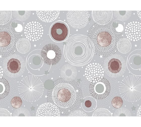 Клеенка столовая PERFECTO LINEA нетканая основа с ПВХ покрытием, коллекция DECO, 1 м.пог., 11-165186