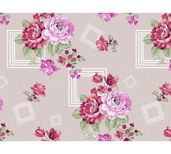 Клеенка столовая PERFECTO LINEA нетканая основа с ПВХ покрытием, коллекция DECO, 1 м.пог., 11-165191 1