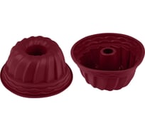 Форма для выпечки PERFECTO LINEA силиконовая, кекс, 24x10.5 см, BURGUNDY, 20-012819