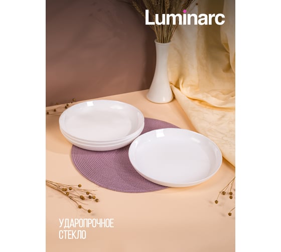 Обеденная тарелка LUMINARC ЛАЙНЗ 25 см Q1895