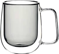 Термокружка appetite стекло 250мл двойные стенки Crystall Grey Studio DG250H-GR