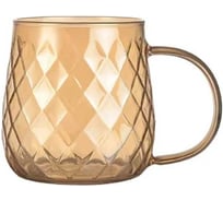 Термокружка appetite стекло 350мл с гранями Crystall Amber Studio HGM350-AM