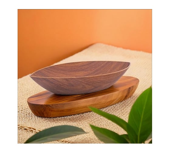 Блюдо Attribute MADERA NOCHE 31 см, лодочка APM222