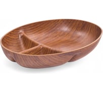 Менажница Attribute MADERA NOCHE 3 секции, овальная APM166