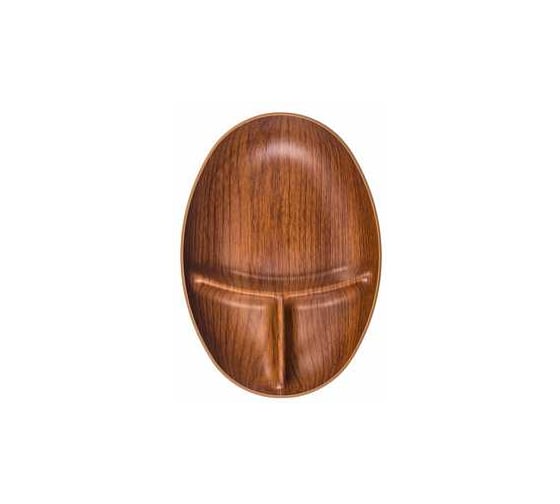 Менажница Attribute MADERA NOCHE 3 секции, овальная APM166