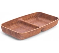 Менажница Attribute MADERA NOCHE 2 секции, прямоугольная APM195